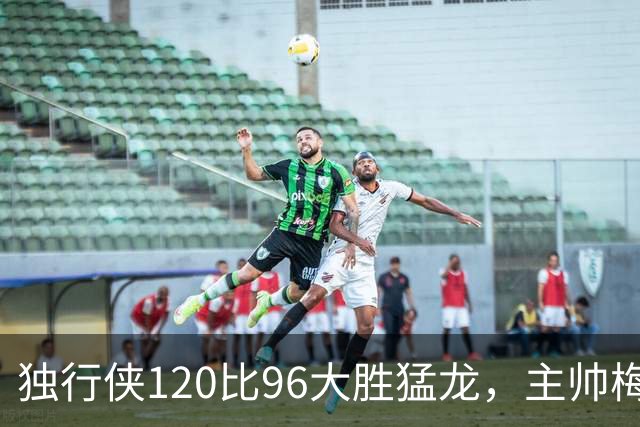 独行侠120比96大胜猛龙，主帅梅：我们在用正确方式打球